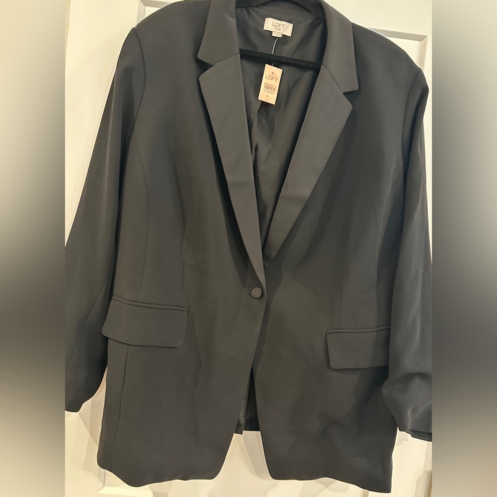 LOFT Elegant Black Blazer NEW WOMENS SIZE 26